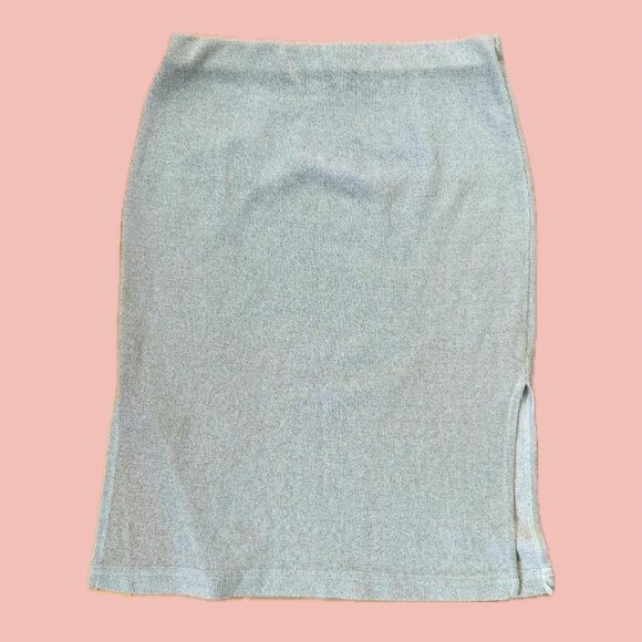 Le Château Women's Grey and Silver Skirt - Picture 1 of 8